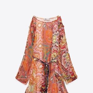 Zara Multicolor Paisley Dress